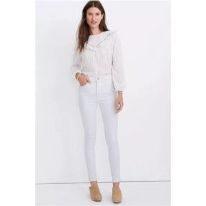 Madewell Tall 10" High-Rise Skinny Jeans in White